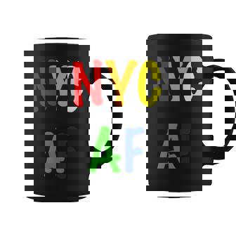 Fun Rainbow Nyc Af Pride Parade Gay March Coffee Mug - Monsterry