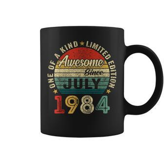 40 Years Old July 1984 Vintage 40Th Birthday Women Coffee Mug - Monsterry UK