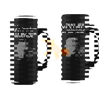 Bird Feeder Is Empty Nutty Hypnotic Squirrel Coffee Mug - Monsterry