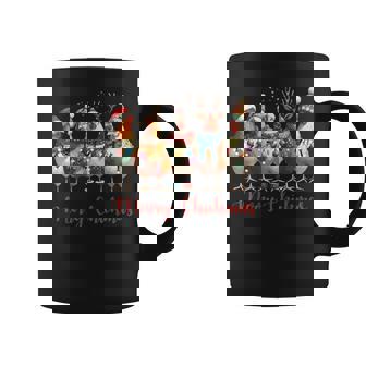 Chicken Merry Chickmas Christmas Lights Farm Animal Coffee Mug - Thegiftio