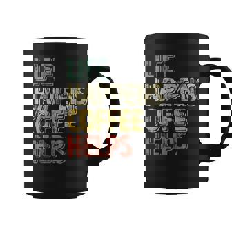 Coffee Lover Life Happens Coffee Helps Coffee Mug - Thegiftio