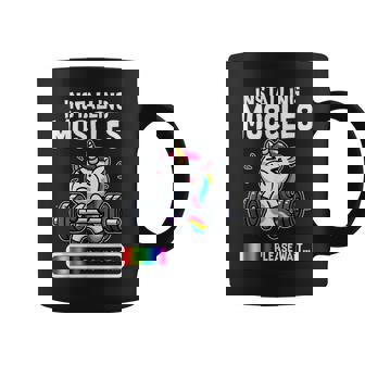 Cute Unicorn Workout Gym Fitness Weightlifting Coffee Mug - Monsterry