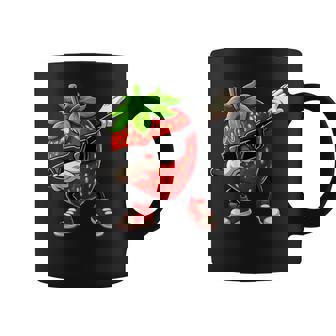 Dabbing Strawberry Summer Fruit Lover Coffee Mug | Mazezy
