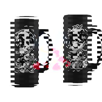 Funny Dog Eat Strawberries Cool Strawberries For Dogs Premium Graphic Print Coffee Mug - Monsterry