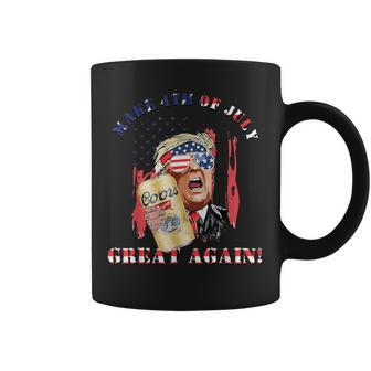 Drinking Trump Make 4Th Of July Great Again Us Flag Coffee Mug - Monsterry UK