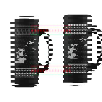 Duck Hunting Ugly Christmas Sweater Reindeer Hunters Coffee Mug - Monsterry