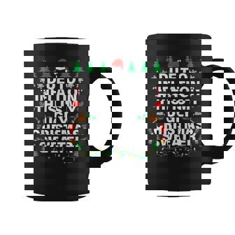 Due To Inflation Ugly Christmas Sweaters Boy Coffee Mug | Mazezy