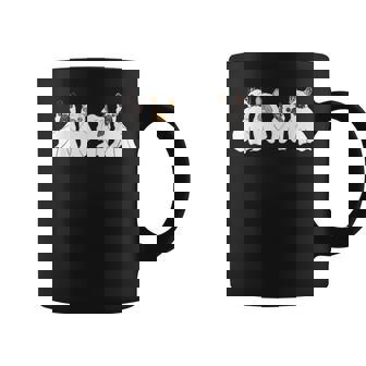Frenchie Halloween Costume Cute French Bulldog Ghost Coffee Mug | Seseable UK