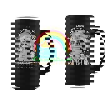 Groovy This Little Light-Of Mine Dumpster Fire Raccoon Coffee Mug - Monsterry