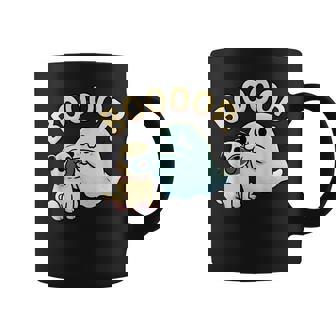Halloween Ghost Pug Boop Silly Puppy Dog Humor Coffee Mug - Thegiftio UK