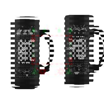 Ho Ugly Christmas Sweater Couples Matching Xmas Outfit Coffee Mug | Mazezy