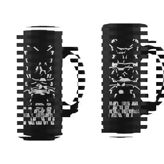 Karma Cat Music Lovers Boys Girls Concert Coffee Mug - Monsterry