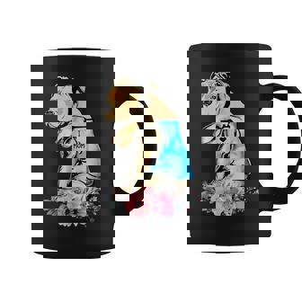 I Love Mom Tattoo Pitbull Dog Mom Owner Mother's Day Coffee Mug - Monsterry