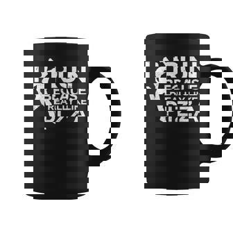 Marathon Cardio Running Pizza Lover Coffee Mug - Monsterry