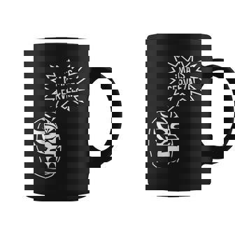 Mexican & Latino Luchador Mask Mas Cerveza Coffee Mug - Monsterry