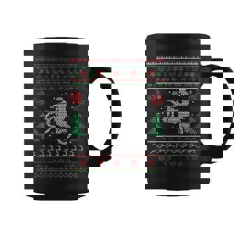 Motocross Ugly Christmas Sweater Santa Coffee Mug | Seseable CA