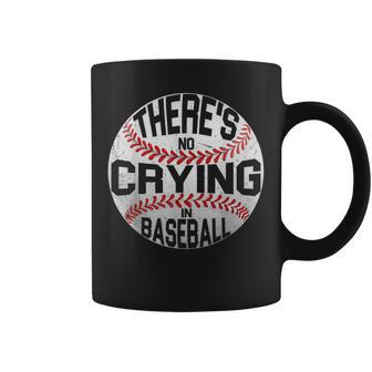 There Is No Crying In Baseball Cute Sports Ball Lover Coffee Mug - Monsterry