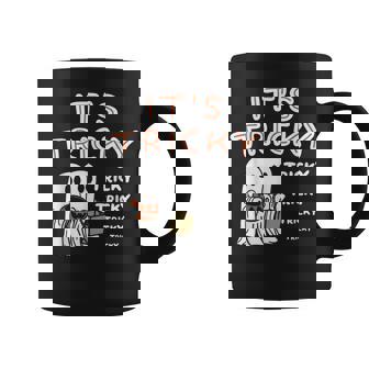 Retro Ghosts Its Tricky Tricky Tricky Spooky Halloween Coffee Mug - Thegiftio UK