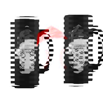 Santa Hat Xmas Sport Lover Christmas Baseball Player Coffee Mug | Seseable UK