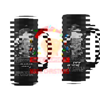 Santa Trump Have Yourself A Merry Maga Christmas Xmas Coffee Mug | Mazezy