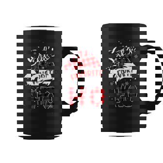 Santa's Favorite Ho Christmas Red Plaid Buffalo Pajama Coffee Mug - Thegiftio UK