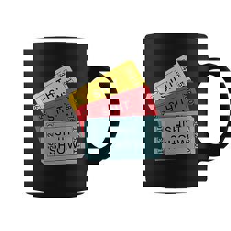 Sarcastic Retro Tickets To The Shit Show Coffee Mug - Monsterry