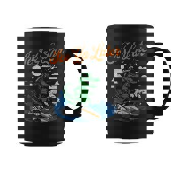 See Ya Later Alligator Surfing Gator Souvenir Retro Coffee Mug - Thegiftio