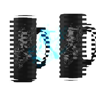 Shark And Scuba Diving Diver And Snorkeling Coffee Mug - Monsterry