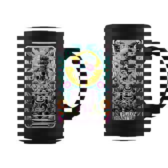 Skeleton Sarcastic The Plant Lover Tarot Card Coffee Mug | Mazezy