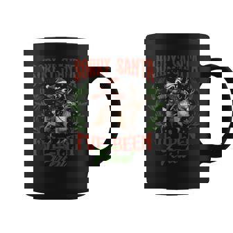 Sorry Santa I’Ve Been Feral Raccoon Riding Horse Xmas Coffee Mug - Thegiftio