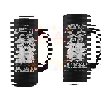 Twins Twinning With My Bestie Halloween Ghost Matching Coffee Mug | Mazezy