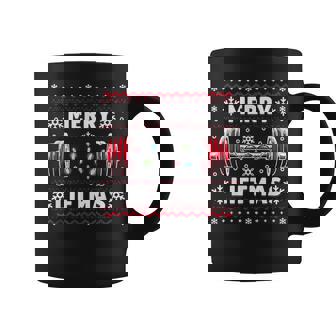 Weightlifting Weight Lifters Merry Liftmas Christmas Coffee Mug - Monsterry