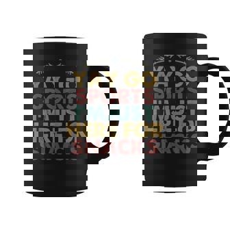 Yay Go Sports I'm Just Here For Snacks Football Retro Coffee Mug - Monsterry