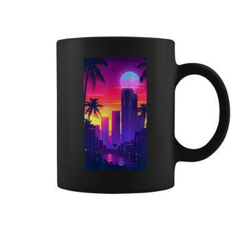Futuristic Cityscape Twilight Cyberpunk Coffee Mug - Thegiftio