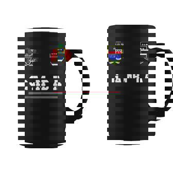 Gambia Sports De Fútbol Con Bandera De Fútbol Taza de café - Regaloses
