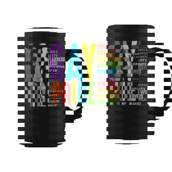 Gay Pride Equality Pride Fearless Freedom Human Rights LGBT Premium Graphic Print Coffee Mug - Monsterry