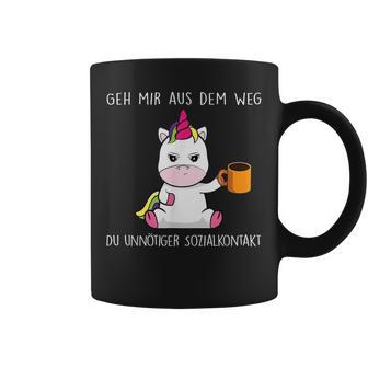 Geh Mir Aus Dem Weg Du Unnötiger Sozialkontakt Geh Tassen - Geschenkecke