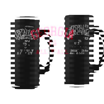 Georgia Vs All Y’All Sports Weathered Vintage Southern Coffee Mug - Thegiftio UK