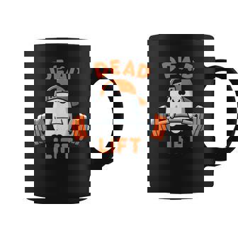 Ghost Dead Lift Halloween Gym Gymer Weightlifting Coffee Mug - Thegiftio UK