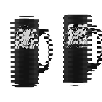 Ghost Holding Black Cat Halloween Cat Lovers Women Coffee Mug - Thegiftio UK