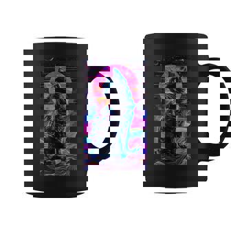 Glitch Cat Chatagues Psychédéliques Rétro Tasse - Cadeauxyz
