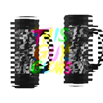 Lets A Glow Crazy Retro Colorful Quote Group Team Tie Dye Coffee Mug - Monsterry