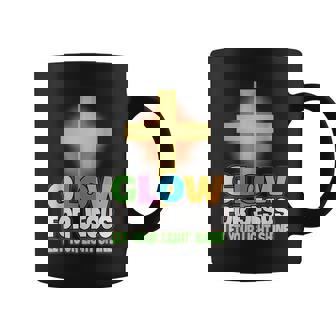 Glow For Jesus Let Your Light Faith Cros Christian Coffee Mug - Monsterry
