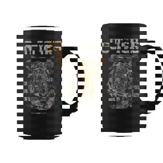 Go Tigers Distressed Casual-Chic Graphic For Women Coffee Mug - Monsterry