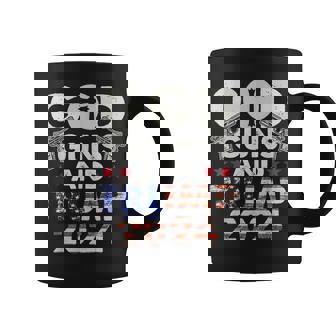 God Guns Y Trump 2024 Elección Trump 2024 Es Hombres Taza de café - Regaloses