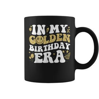 In My Golden Birthday Era Girls Retro Groovy Birthday Coffee Mug - Monsterry UK