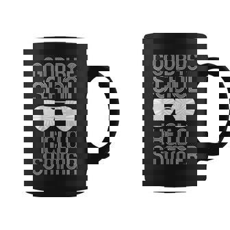 Goodbye School Hello Summer White Coffee Mug - Monsterry