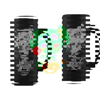 Goth Bunny Zombie Goth Alt Punk Grunge Clothing Halloween Graphic Print Coffee Mug - Monsterry