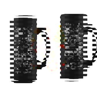Goth Dark Christmas Santa Skull Creepy Xmas Spooky Aesthetic Coffee Mug - Seseable