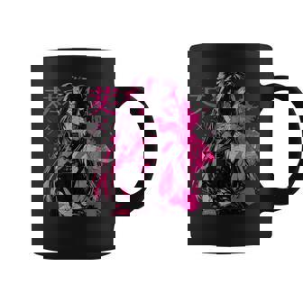 Goth Grunge Demon Anime Girl Waifu Horror Alt Aesthetic Coffee Mug - Monsterry